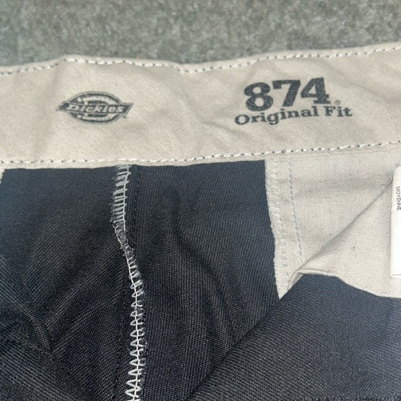 Dickies 874 Work Pants Black 32x34 Original Fit Men’s RN20697 - Picture 4 of 12